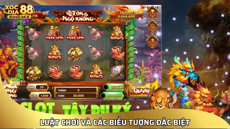 Luật chơi & biểu tượng đặc biệt trong slot Wukong